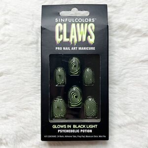 🔮 5/$25 SinfulColors‎ Claws Halloween Press On Nails - Psychedelic Potion